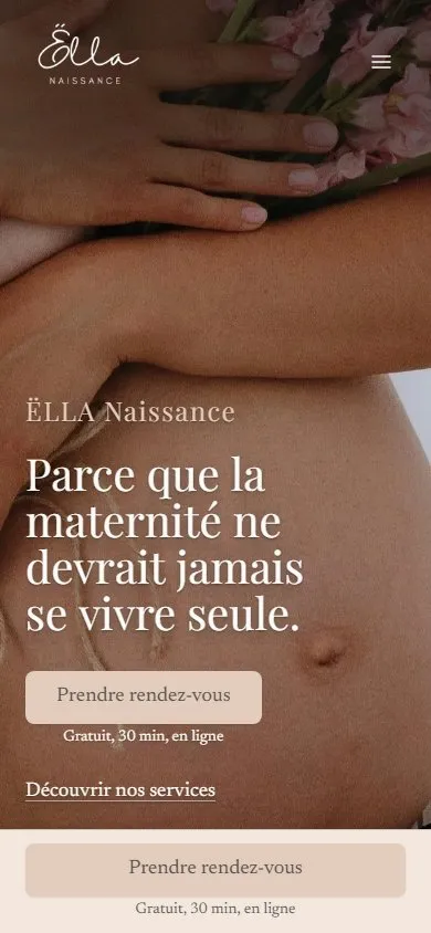 Accueil de ËLLA Naissance sur cellulaire